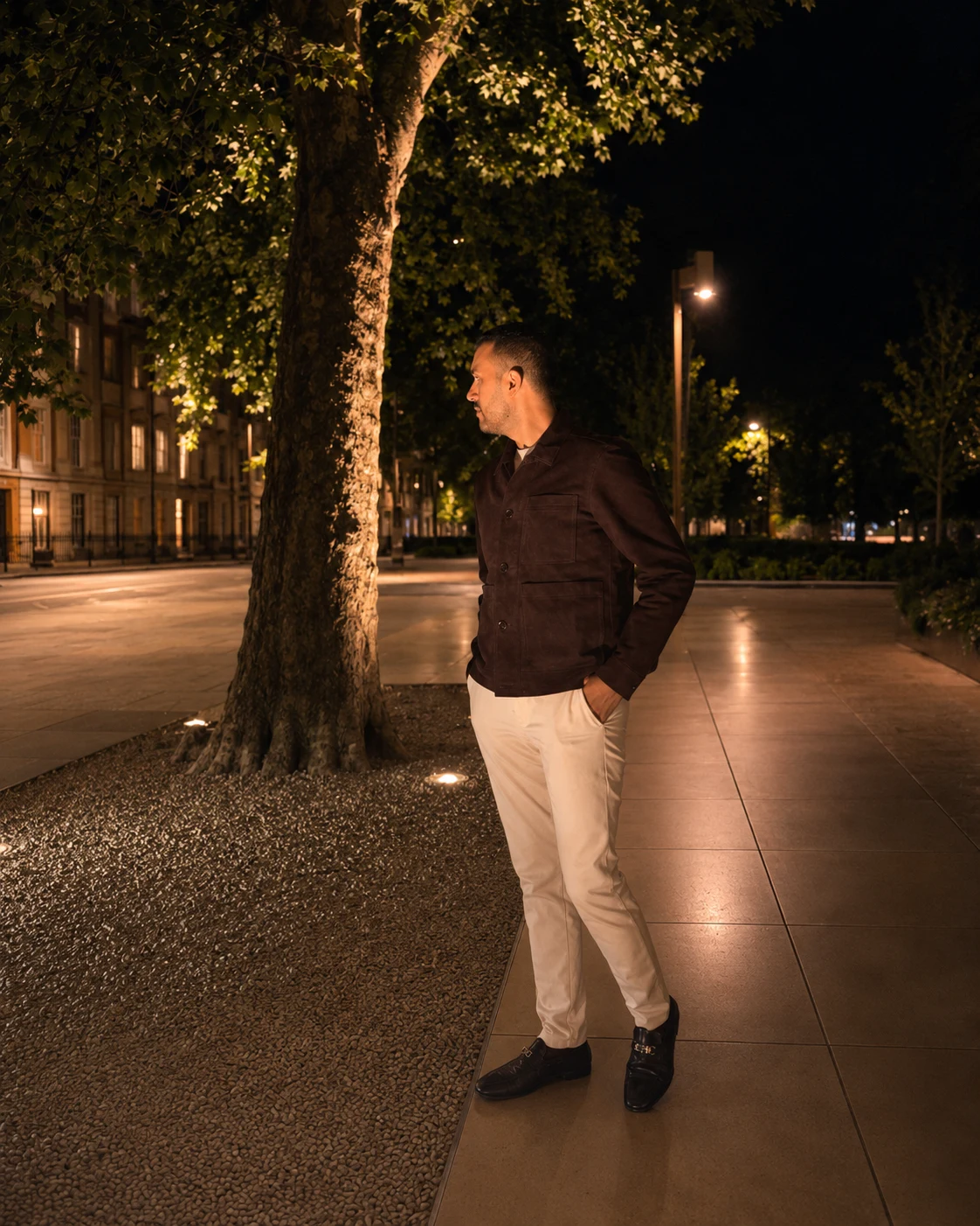 Varun Sharma in London at night